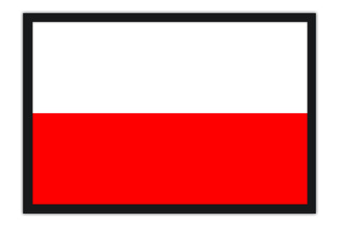 Poster Bandeira da Polônia