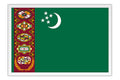 Poster Bandeira Turcomenistão