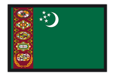 Poster Bandeira Turcomenistão