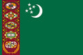 Poster Bandeira Turcomenistão