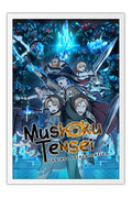 Poster Mushoku Tensei: Jobless Reincarnation - Fantasia - Animes - Moldura branca