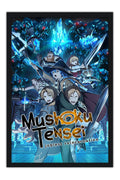 Poster Mushoku Tensei: Jobless Reincarnation - Fantasia - Animes - Moldura preta
