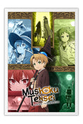 Poster Mushoku Tensei: Jobless Reincarnation - Personagens - Animes - Moldura branca