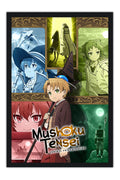 Poster Mushoku Tensei: Jobless Reincarnation - Personagens - Animes - Moldura preta