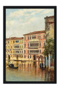 Poster Grande Canal de Veneza - Antonietta Brandeis - Obras de Arte - Moldura preta