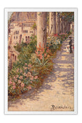 Poster Rua Florida em Veneza - Antonietta Brandeis - Obras de Arte - Moldura branca