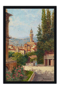 Poster Vista Italiana - Antonietta Brandeis - Obras de Arte - Moldura preta