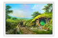 Poster Casa Hobbit no Condado - O Senhor dos Anéis - Obras de Arte - Moldura branca