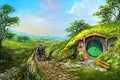Poster Casa Hobbit no Condado - O Senhor dos Anéis - Obras de Arte - Pôster sem moldura