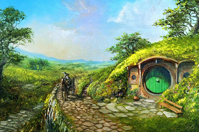Poster Casa Hobbit no Condado - O Senhor dos Anéis - Obras de Arte - Pôster sem moldura