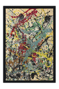 Poster Number 16 (1949) - Jackson Pollock - Arte Abstrata - Obras de Arte - Moldura preta
