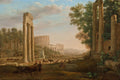 Poster Capriccio with Ruins of the Roman Forum - Claude Lorrain - Obras de Arte - Pôster sem moldura