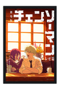 Poster Chainsaw Man: O Filme - Arco da Reze - Anime - Filmes - Moldura preta
