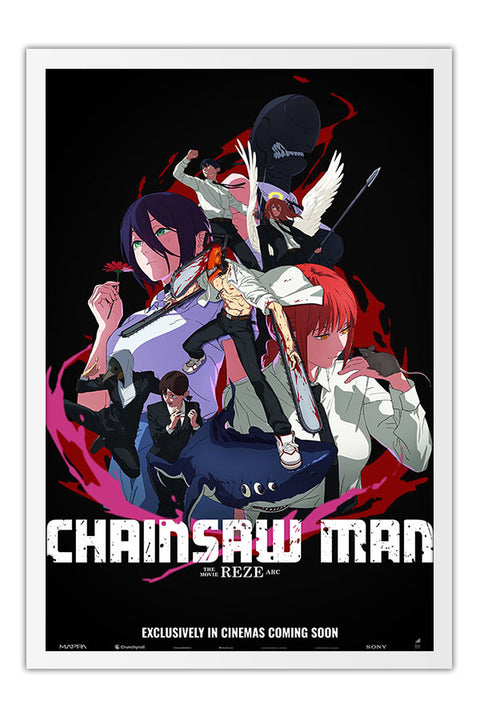 Poster Chainsaw Man: O Filme - Arco da Reze - Filmes - Moldura branca