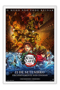 Poster Demon Slayer: Kimetsu no Yaiba - Castelo Infinito - Filmes - Moldura branca