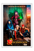 Poster Descendentes - Descendants - Fantasia - Musical - Filmes - Moldura branca