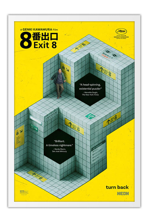 Poster Exit 8 - Terror - Filmes - Moldura branca