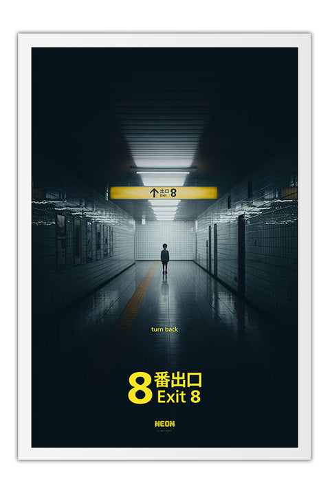 Poster Exit 8 - Terror - Filmes - Moldura branca