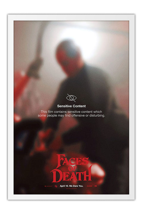 Poster Faces da Morte - Faces of Death - Terror - Filmes - Moldura branca