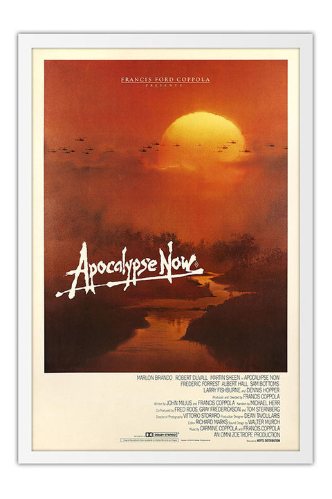 Poster Apocalypse Now - Francis Ford Coppola - Vintage - Clássico - Filmes - Moldura branca