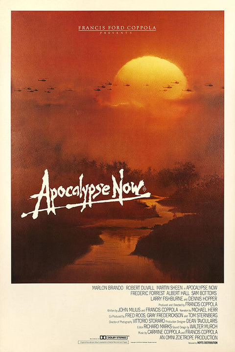 Poster Apocalypse Now - Francis Ford Coppola - Vintage - Clássico - Filmes - Pôster sem moldura