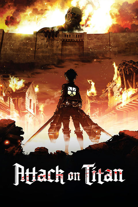 Poster Attack on Titan - Shingeki no Kyojin - Animes - Pôster sem moldura