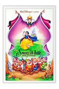 Poster Branca de Neve e os Sete Anões - Snow White - Disney - Vintage - Filmes - Moldura branca