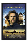 Poster Dança com Lobos - Dances with Wolves - Kevin Costner - Faroeste - Clássico - Filmes - Moldura preta