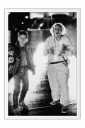 Poster De Volta para o Futuro - Back to the Future - Marty McFly - Clássico - Filmes - Moldura branca