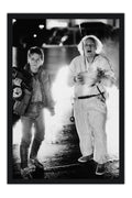 Poster De Volta para o Futuro - Back to the Future - Marty McFly - Clássico - Filmes - Moldura preta