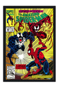 Poster Homem-Aranha - Spider-Man - Marvel - Vintage - Quadrinhos - Moldura preta