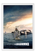 Poster Interestelar - Interstellar - Christopher Nolan - Ficção Científica - Filmes - Moldura branca