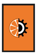Poster Laranja Mecânica - A Clockwork Orange - Stanley Kubrick - Retrô - Cult - Filmes - Moldura preta