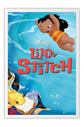 Poster Lilo & Stitch - Disney - Animação - Filmes - Moldura branca
