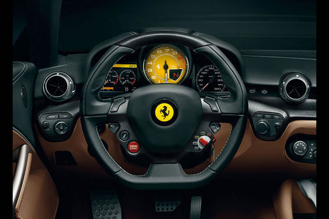 Poster Ferrari F12 Interior - Carros