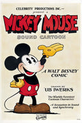 Poster Mickey Mouse Pluto Walt - Disney - Vintage - Quadrinhos - Pôster sem moldura