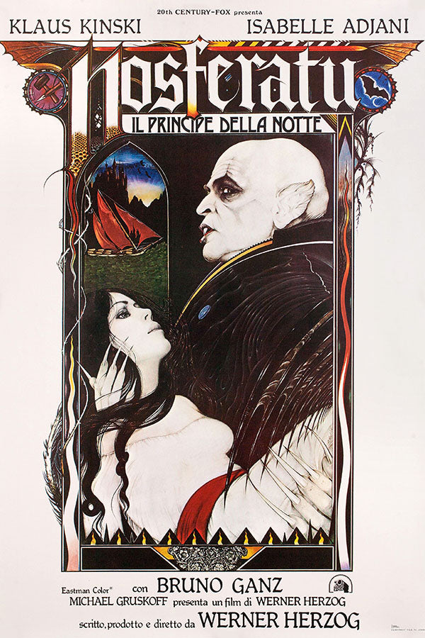 Poster Nosferatu, o Vampiro - Klaus Kinski - Vintage - Cult - Filmes - Pôster sem moldura