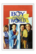 Poster O Mundo É dos Jovens - Boy Meets World - Anos 90 - Séries - Moldura branca