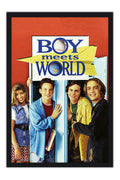 Poster O Mundo É dos Jovens - Boy Meets World - Anos 90 - Séries - Moldura preta