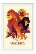 Poster O Rei Leão - The Lion King - Disney - Clássico - Filmes - Moldura branca