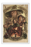 Poster O Senhor dos Anéis - The Lord of the Rings - Fantasia - Filmes - Moldura branca