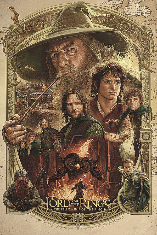 Poster O Senhor dos Anéis - The Lord of the Rings - Fantasia - Filmes - Pôster sem moldura