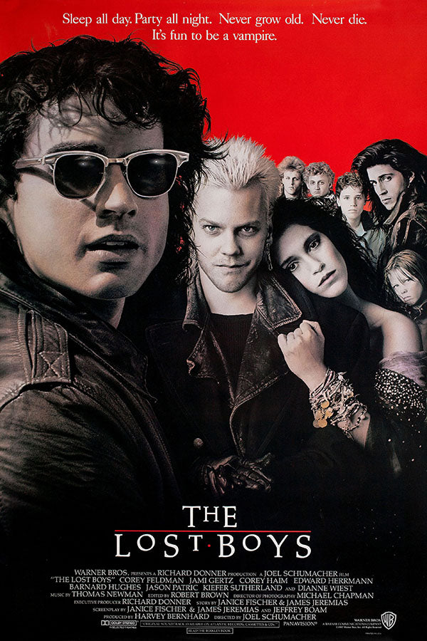 Poster Os Garotos Perdidos the Lost Boys Vampiros - Vintage - Cult - Filmes - Pôster sem moldura