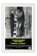 Poster Perdidos na Noite Midnight Cowboy Dustin Hoffman - Vintage - Clássico - Filmes - Moldura branca
