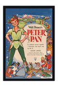 Poster Peter Pan - Disney - Vintage - Clássico - Filmes - Moldura preta