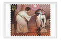 Poster Star Wars - Princesa Leia e R2-D2 - Vintage - Filmes - Moldura branca