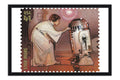 Poster Star Wars - Princesa Leia e R2-D2 - Vintage - Filmes - Moldura preta