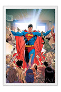 Poster Superman o Filme Christopher Reeve - Vintage - Clássico - Filmes - Moldura branca