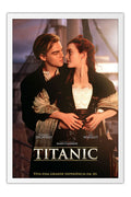 Poster Titanic - Leonardo DiCaprio e Kate Winslet - Romance - Filmes - Moldura branca