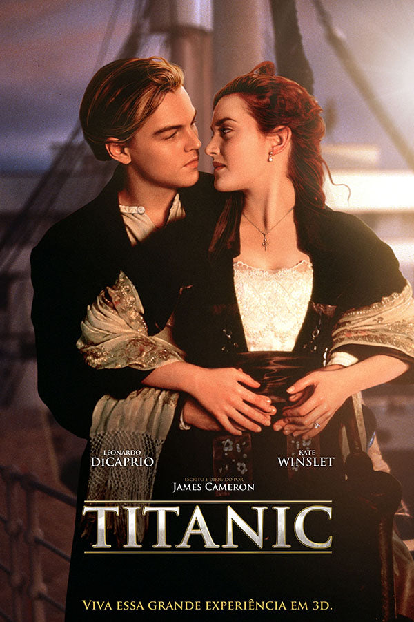Poster Titanic - Leonardo DiCaprio e Kate Winslet - Romance - Filmes - Pôster sem moldura